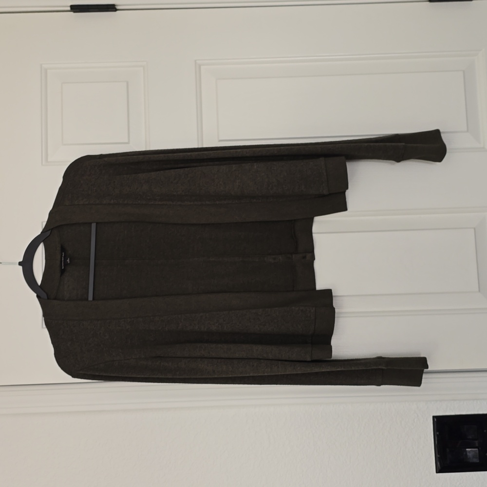 Banana Republic Dark Olive Cardigan Sz Sm - Picture 2 of 5
